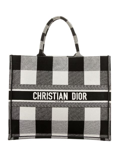 dior checkered tote|christian dior personalized tote.